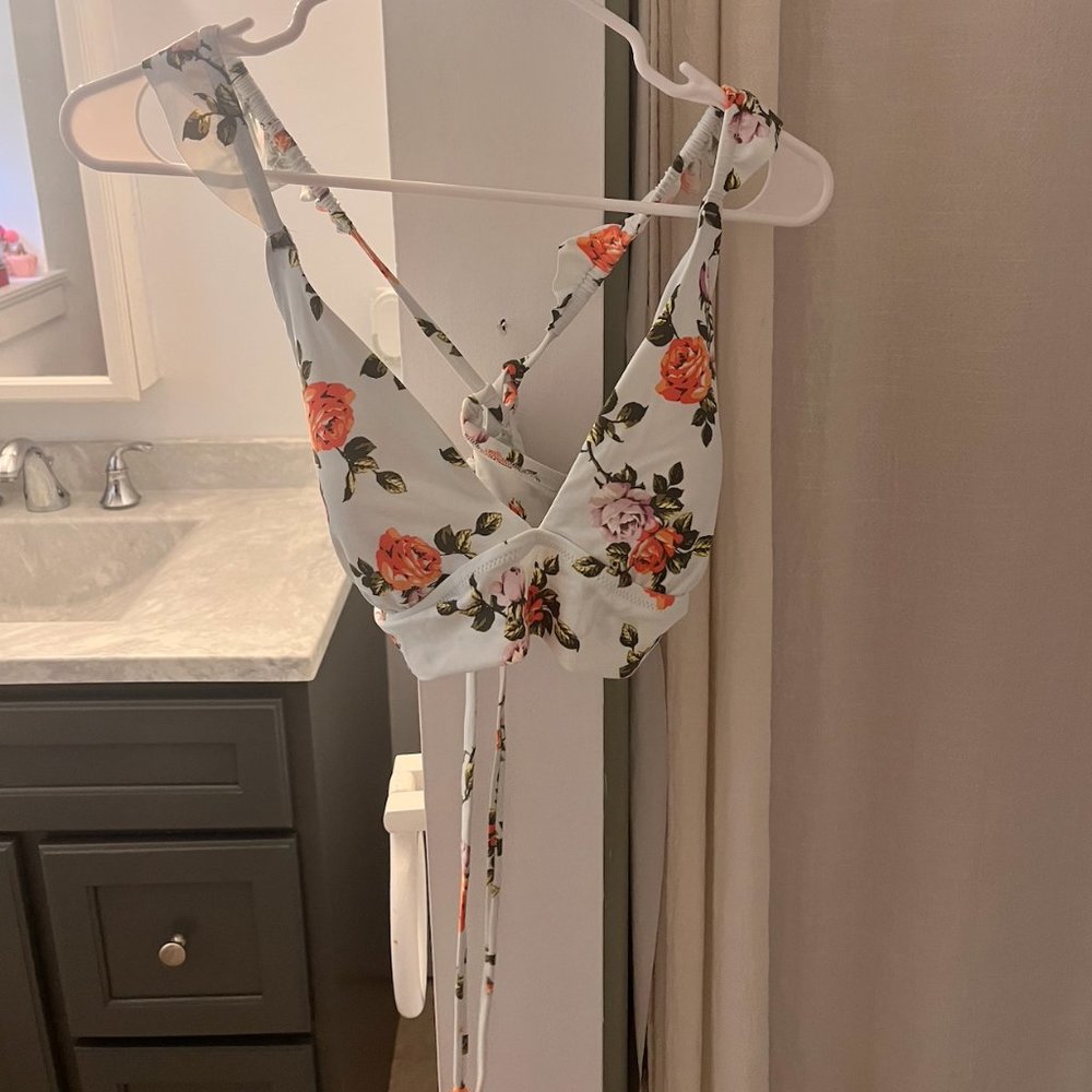 Aerie Floral Bikini Top